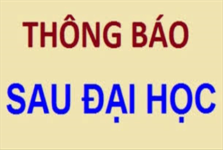 Thông báo phúc khảo thi tuyển sinh trình độ thạc sĩ đợt thi tháng 3-2015