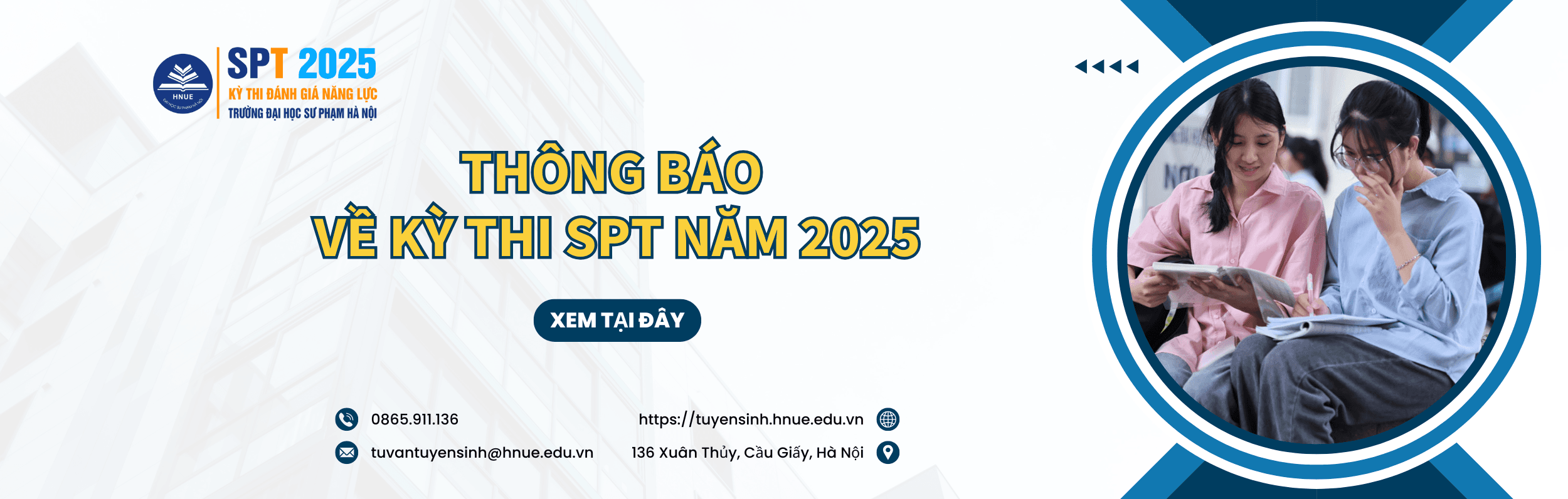 Thông báo về kỳ thi SPT năm 2025